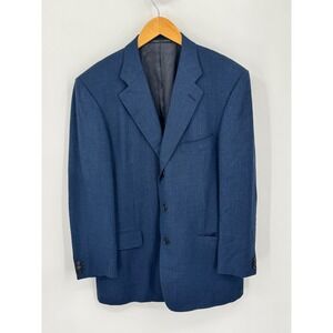 Ermenegildo Zegna Blue High Performance Wool Blazer 44R US